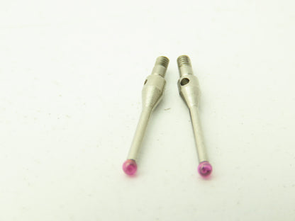 Renishaw A-5000-3609 CMM C2 Touch Probe Ruby Ball 2mm Stylus 16.3mm L Lot of 2