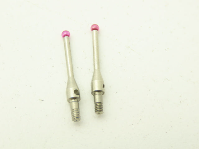Renishaw A-5000-3609 CMM C2 Touch Probe Ruby Ball 2mm Stylus 16.3mm L Lot of 2