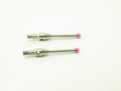 Renishaw A-5000-3609 CMM C2 Touch Probe Ruby Ball 2mm Stylus 16.3mm L Lot of 2