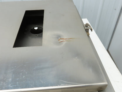 Hoffman Stainless Steel Electrical Enclosure 24x20x10" 3R 4X Front & Back Plate