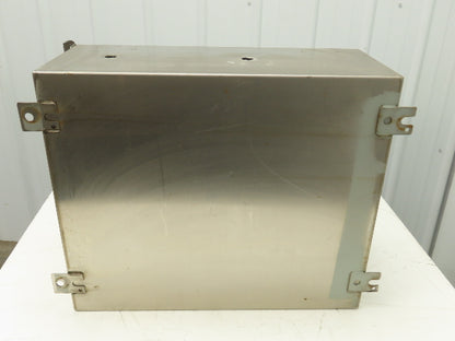 Hoffman Stainless Steel Electrical Enclosure 24x20x10" 3R 4X Front & Back Plate