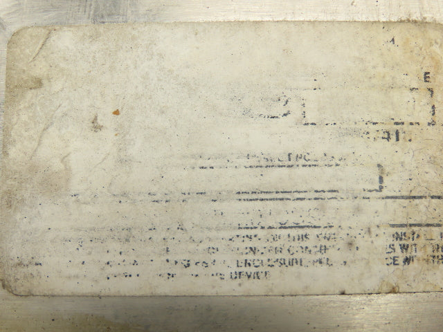 Hoffman Stainless Steel Electrical Enclosure 24x20x10" 3R 4X Front & Back Plate