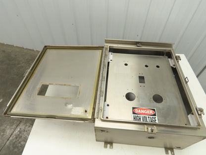 Hoffman Stainless Steel Electrical Enclosure 24x20x10" 3R 4X Front & Back Plate
