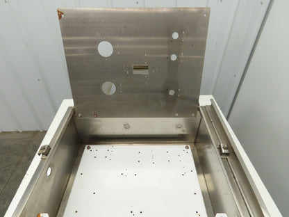 Hoffman Stainless Steel Electrical Enclosure 24x20x10" 3R 4X Front & Back Plate