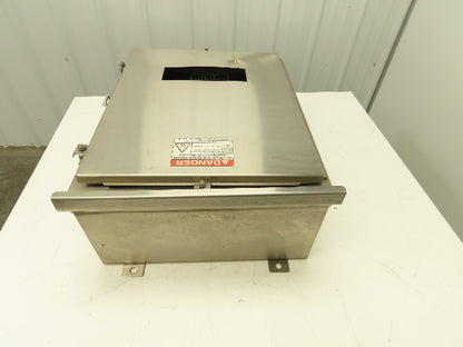Hoffman Stainless Steel Electrical Enclosure 24x20x10" 3R 4X Front & Back Plate