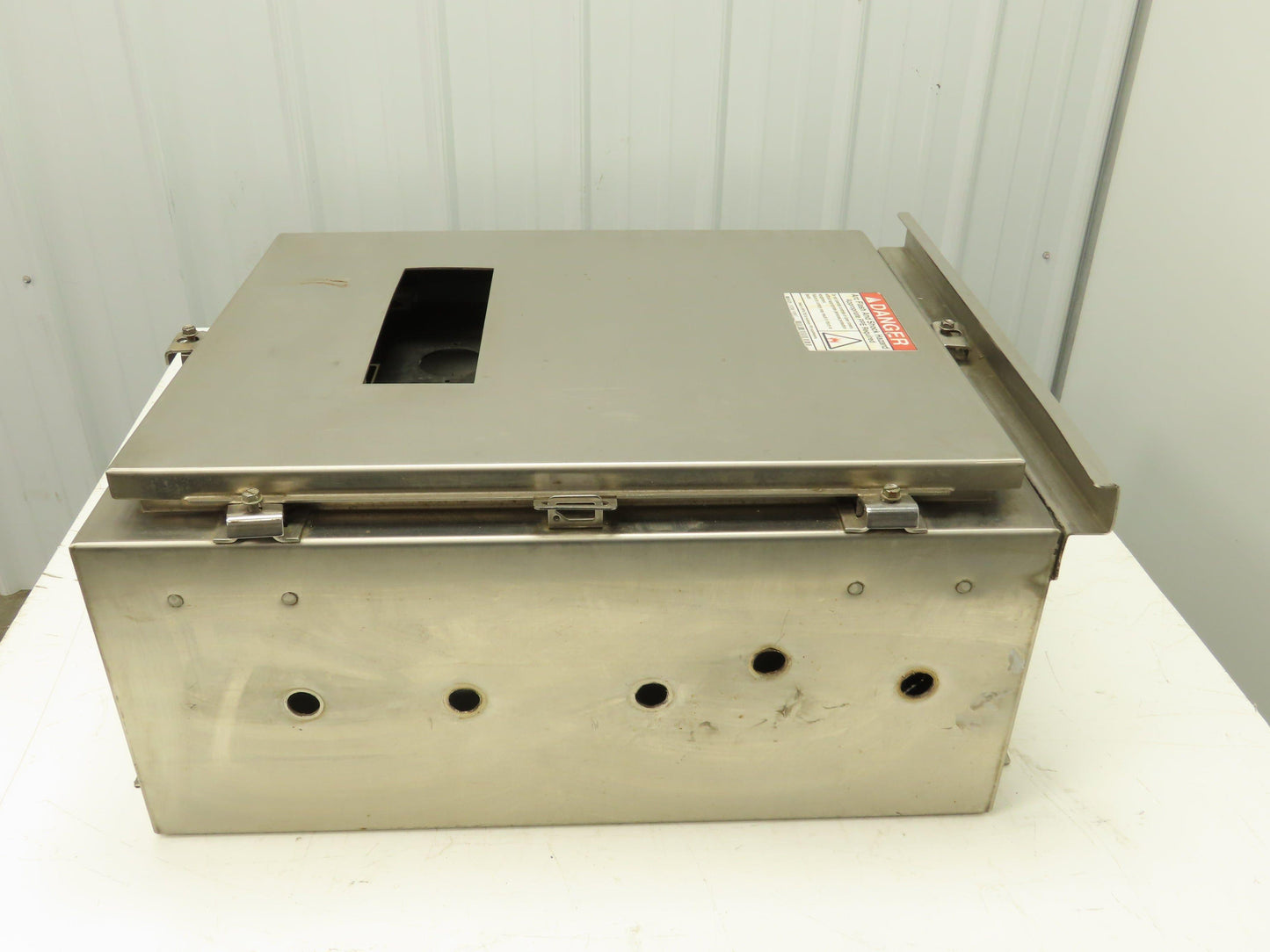 Hoffman Stainless Steel Electrical Enclosure 24x20x10" 3R 4X Front & Back Plate