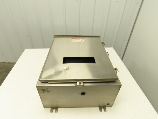 Hoffman Stainless Steel Electrical Enclosure 24x20x10" 3R 4X Front & Back Plate