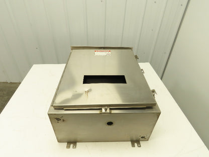 Hoffman Stainless Steel Electrical Enclosure 24x20x10" 3R 4X Front & Back Plate