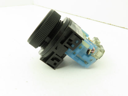 Fuji Electric AR30F0R Momentary Push Button Black Flush NO 600V 10A Lot of 8