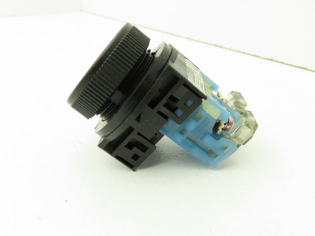 Fuji Electric AR30F0R Momentary Push Button Black Flush NO 600V 10A Lot of 8