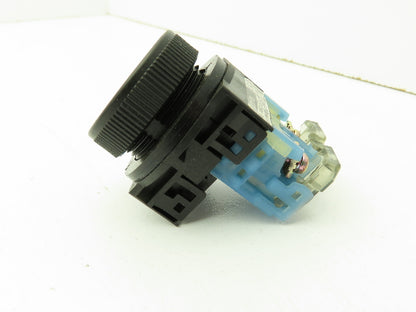 Fuji Electric AR30F0R Momentary Push Button Black Flush NO 600V 10A Lot of 8