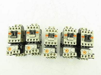 Fuji 4NR0AE Motor Starter Contactor Overload 600V 0.48-0.72A 3 Ph Lot of 5
