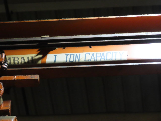 Cleveland Tramrail 1 Ton Underhung Bridge Crane 45' Span Hevi-Lift Cable Hoist