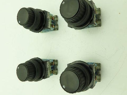 Fuji AR30S2R Combination Push Button Selector Switch NO Contacts Lot of 4