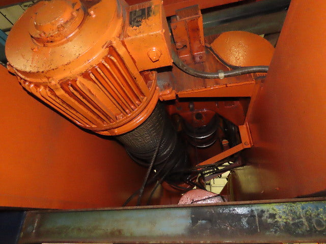 Cleveland Tramrail 15 Ton Double Girder Under Hung Bridge Crane 44' 10" Span