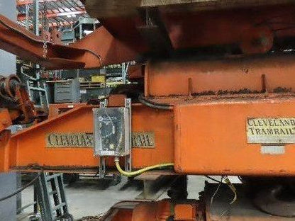 Cleveland Tramrail 15 Ton Double Girder Under Hung Bridge Crane 44' 10" Span