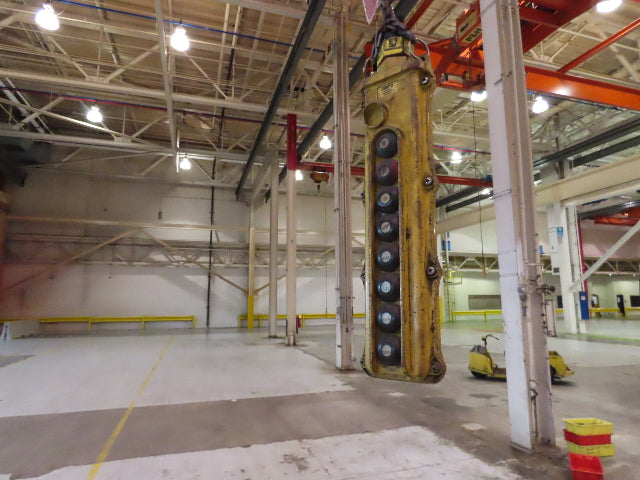 Cleveland Tramrail 15 Ton Double Girder Under Hung Bridge Crane 44' 10" Span