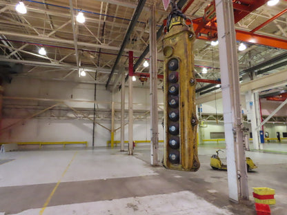 Cleveland Tramrail 15 Ton Double Girder Under Hung Bridge Crane 44' 10" Span