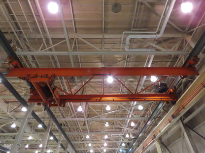 Cleveland Tramrail 15 Ton Double Girder Under Hung Bridge Crane 44' 10" Span