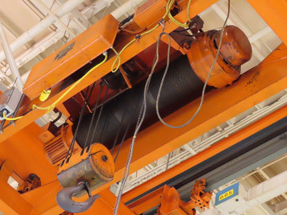 Cleveland Tramrail 15 Ton Double Girder Under Hung Bridge Crane 44' 10" Span