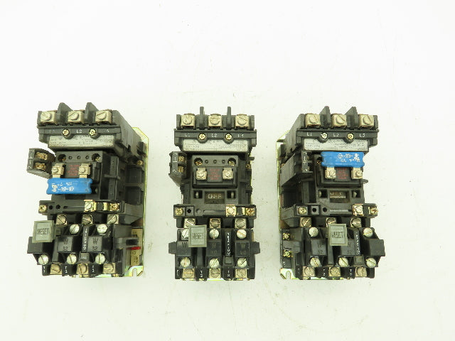 Allen Bradley 509-AOD Motor Starter Contactor 5Hp 3Ph 600V 18A Series B Lot of 3