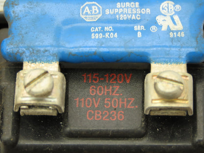 Allen Bradley 509-AOD Motor Starter Contactor 5Hp 3Ph 600V 18A Series B Lot of 3