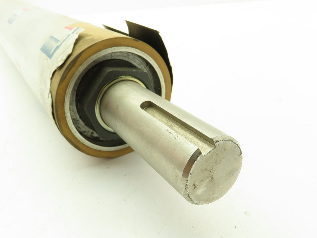 Central Roller Film Feed Tan Rubber Roller 3"x 30.5" Shaft Mount