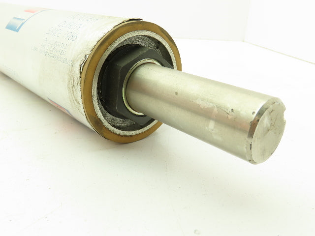 Central Roller Film Feed Tan Rubber Roller 3"x 30.5" Shaft Mount