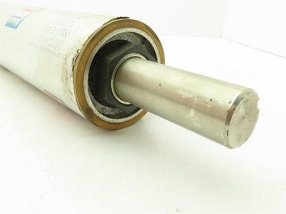 Central Roller Film Feed Tan Rubber Roller 3"x 30.5" Shaft Mount