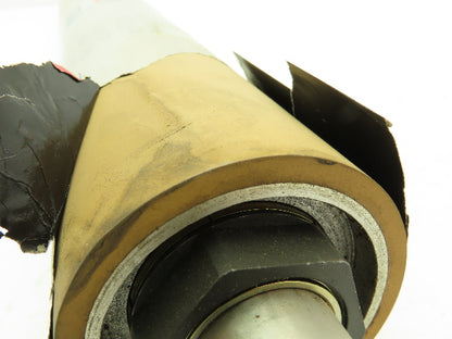 Central Roller Film Feed Tan Rubber Roller 3"x 30.5" Shaft Mount