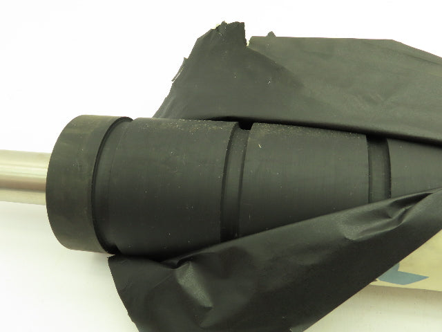 Finzer Film Feed Black Rubber Grooved Roller 3-1/8"x 30.5" Shaft Mount