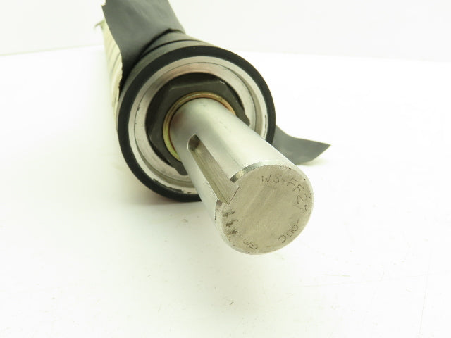 Finzer Film Feed Black Rubber Grooved Roller 3-1/8"x 30.5" Shaft Mount
