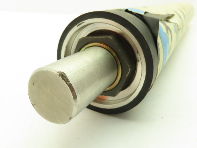 Finzer Film Feed Black Rubber Grooved Roller 3-1/8"x 30.5" Shaft Mount