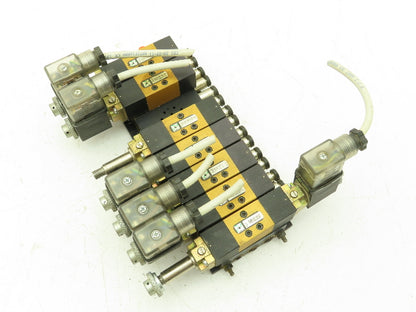 Pneumax 505.52.0.12 Pneumatic 8-Station MB57 Solenoid Valve Bank 120V