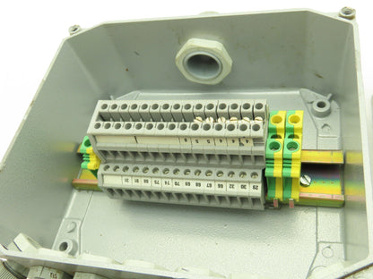 ILME 6x7x3" Wireway Enclosure Junction Box Terminal Block DIN Rail  Lot of 4