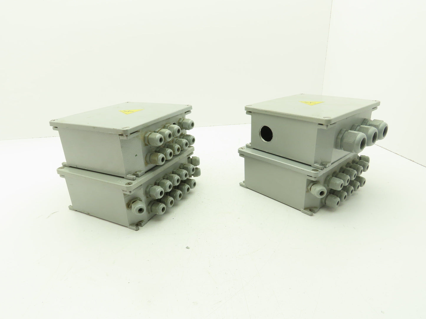 ILME 6x7x3" Wireway Enclosure Junction Box Terminal Block DIN Rail  Lot of 4