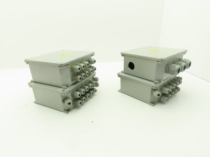 ILME 6x7x3" Wireway Enclosure Junction Box Terminal Block DIN Rail  Lot of 4