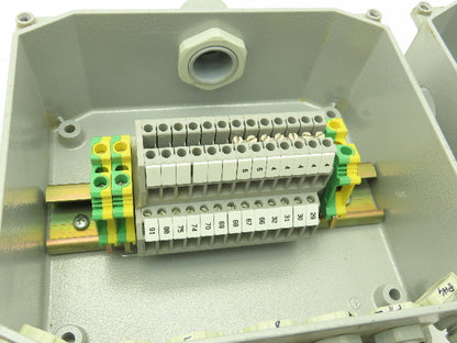 ILME 6x7x3" Wireway Enclosure Junction Box Terminal Block DIN Rail  Lot of 4