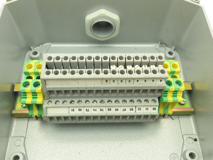 ILME 6x7x3" Wireway Enclosure Junction Box Terminal Block DIN Rail  Lot of 4
