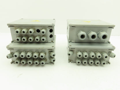 ILME 6x7x3" Wireway Enclosure Junction Box Terminal Block DIN Rail  Lot of 4