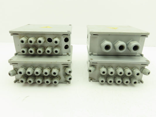 ILME 6x7x3" Wireway Enclosure Junction Box Terminal Block DIN Rail  Lot of 4
