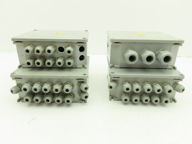 ILME 6x7x3" Wireway Enclosure Junction Box Terminal Block DIN Rail  Lot of 4