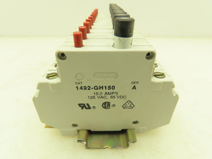 Allen Bradley 1492-GH150 Mini Circuit Breaker 15A 125V Ser A Style GH Lot of 11