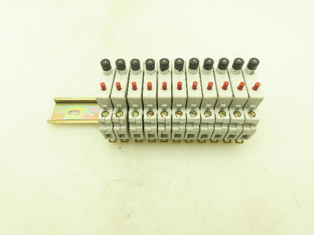 Allen Bradley 1492-GH150 Mini Circuit Breaker 15A 125V Ser A Style GH Lot of 11