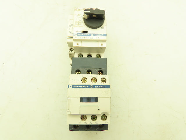 Square D Telemecanique Manual Motor Starter Contactor 3Ph 4A 690V 120V Coil