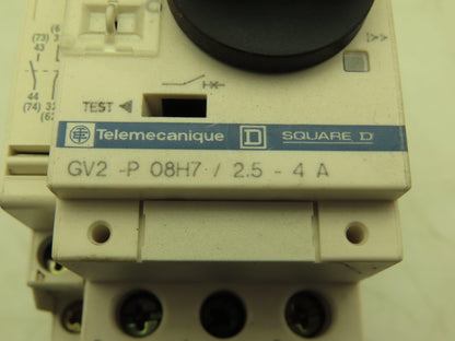 Square D Telemecanique Manual Motor Starter Contactor 3Ph 4A 690V 120V Coil