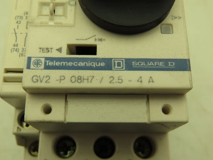 Square D Telemecanique Manual Motor Starter Contactor 3Ph 4A 690V 120V Coil