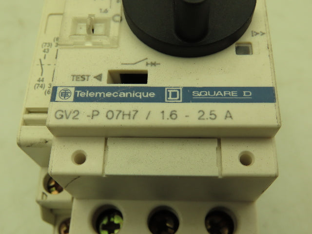 Square D Telemecanique Manual Motor Starter Contactor 3Ph 2.5A 690V 120V Coil