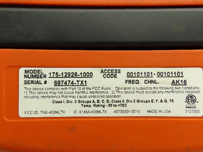 Magnetek 175-12928-2000 Radio Controls MLTX Remote Crane Controls Telemotive