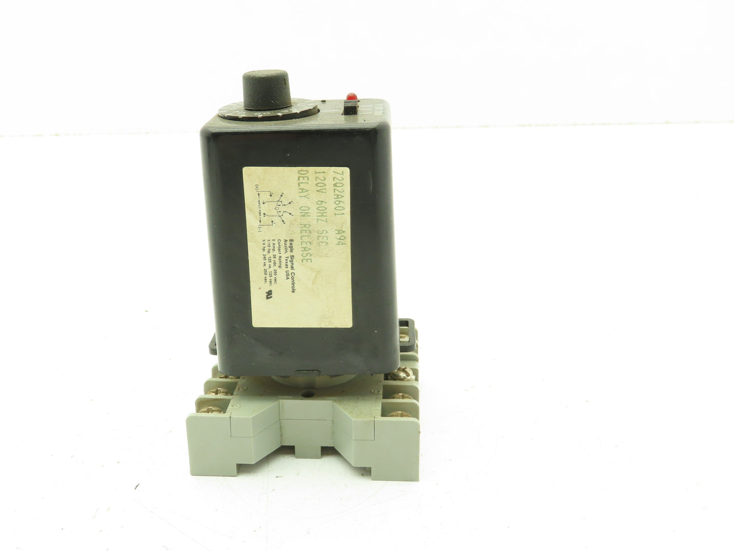 Eagle Signal Controls 72Q2A601 Time Delay Relay Timer 0.05-100 Sec Delay On